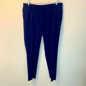 Canali  Blue Wool Dress Pants 38